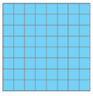 Imagem de peça quadrada formada por 64 quadrados menores, as pastilhas.