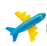 IMAGEM: aviãozinho moderno feito de plástico. FIM DA IMAGEM.