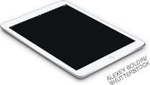 IMAGEM: tablet, um aparelho eletrônico com uma grande tela cobrindo toda a sua parte frontal. FIM DA IMAGEM.