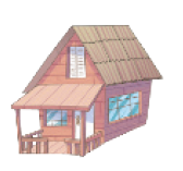 IMAGEM: casa de telha e madeira. FIM DA IMAGEM.