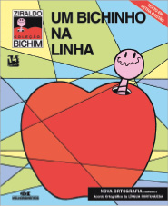 Imagem: Capa de livro. Na parte superior, o título e o nome do autor. Na parte inferior, ilustração de uma minhoca sorrindo e dentro de uma maçã vermelha. Fim da imagem.