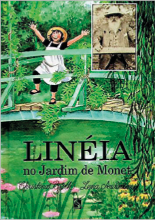 Imagem: Capa de livro. Na parte inferior, o título e na parte superior, ilustração de uma menina sorrindo com os braços para cima, sobre uma ponte. Em volta há plantas.    Fim da imagem.