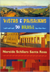 Imagem: Capa de livro. No centro, o título e ao fundo, fotos de paisagens.   Fim da imagem.