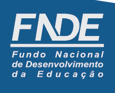 Imagem: Logotipo héfi-hêni-dê-eh. Na parte superior, a sigla héfi-hêni-dê-eh. Em seguida, um traço e o nome: Fundo Nacional de Desenvolvimento da Educação. Fim da imagem.