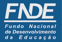 Imagem: Logotipo héfi-hêni-dê-eh. Na parte superior, a sigla héfi-hêni-dê-eh. Em seguida, um traço e o nome: Fundo Nacional de Desenvolvimento da Educação. Fim da imagem.