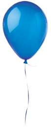 Imagem: Ilustração. Balão azul com uma corda amarrada na ponta. Fim da imagem.
