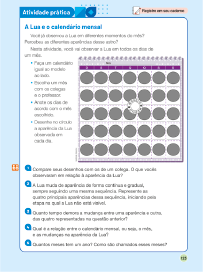 Imagem: Ilustração. Exemplifica como será a seção Atividade prática. Página composta por textos e imagens. Fim da imagem.