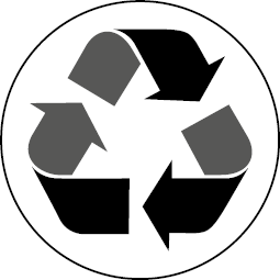 Imagem: Ilustração. Símbolo de reciclagem com setas formando um triangulo. Fim da imagem.