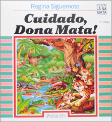 Imagem: Capa de livro. Na parte superior, o título e na parte inferior, ilustração de animais em uma floresta. Fim da imagem.