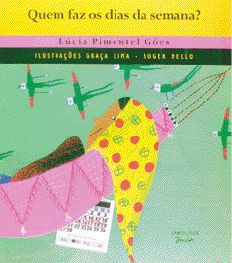 Imagem: Capa de livro. Na parte superior, o título e na parte inferior, ilustração de uma jovem com lenço amarelo na cabeça. Ela está sorrindo e deitada em uma rede. Ao fundo, pássaros verdes voando e uma folha de calendário. Fim da imagem.