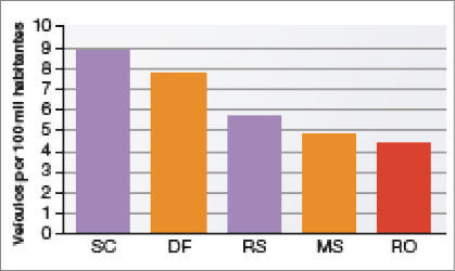 Imagem: Gráfico de colunas. Unidades da federação com mais jornais e sites de notícia (2017). No eixo vertical, os Veículos por 100 mil habitantes e no eixo horizontal, os estados. Os dados são aproximados.  SC: 8,9.  DF: 7,9.  RS: 5,8.  MS: 4,9.  RO: 4,5.   Fim da imagem.