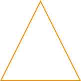 Imagem: Ilustração. Formas geométricas sendo: Letra c: um triângulo  Fim da imagem.