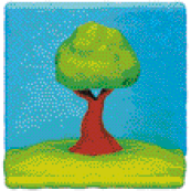 Imagem: Ilustração. Uma árvore.  Fim da imagem.