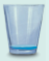 Imagem: Ilustração de um copo com pouca água. Fim da imagem.