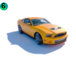 Imagem: Ilustração. Um carro amarelo. Fim da imagem.
