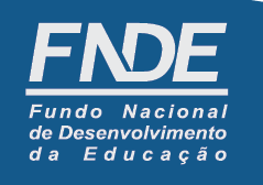 Imagem: Logotipo héfi-hêni-dê-eh. Na parte superior, a sigla héfi-hêni-dê-eh. Em seguida, um traço e o nome: Fundo Nacional de Desenvolvimento da Educação. Fim da imagem.