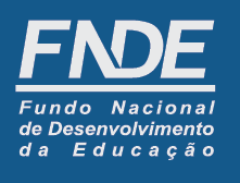 Imagem: Logotipo héfi-hêni-dê-eh. Na parte superior, a sigla héfi-hêni-dê-eh. Em seguida, um traço e o nome: Fundo Nacional de Desenvolvimento da Educação. Fim da imagem.