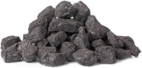 Imagem: Fotografia. Um conjunto de pedras de carvão. São grandes e cinzas.  Fim da imagem.