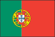 Ilustração. Bandeira que apresenta uma faixa verde e uma faixa vermelha verticalizadas e sobre as quais há um brasão dourado.