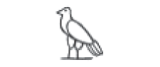 Ilustração em preto e branco. Pequeno pássaro visto de perfil.