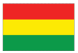 Imagem da bandeira da Bolívia.