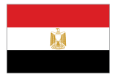 Imagem da bandeira do Egito.