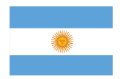 Imagem da bandeira da Argentina.