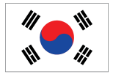 Imagem da bandeira da Coreia.