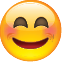 Emoji sorrindo de olhos fechados.