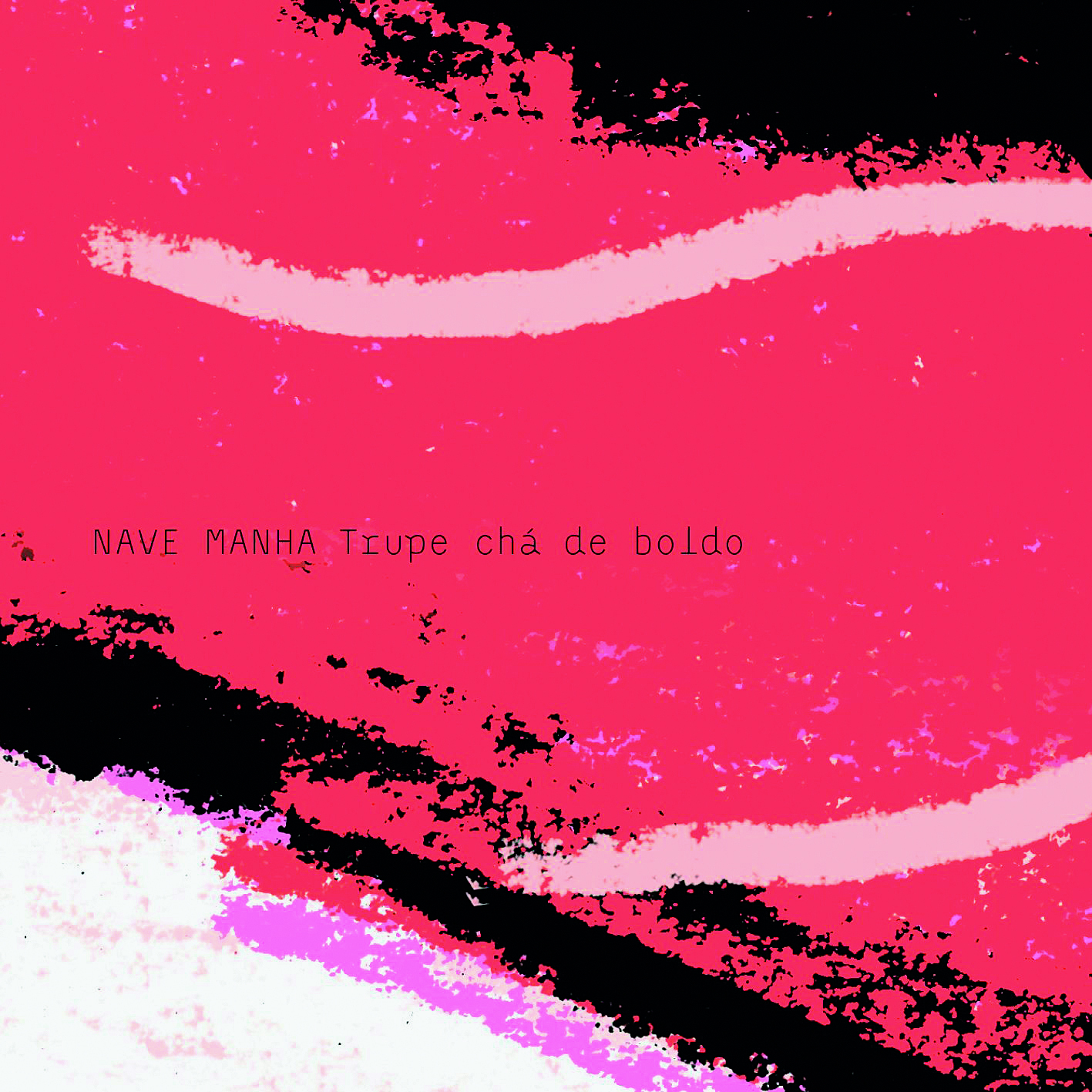 Reprodução de capa de disco. Grande mancha vermelha no centro. Ao redor dela, trechos em preto e rosa. No centro, em letras pequenas, o título.