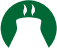 Ícone composto por um círculo verde com uma torre expelindo fumaça.