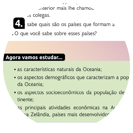 Página de referência 4 do boxe Agora vamos estudar contendo texto.