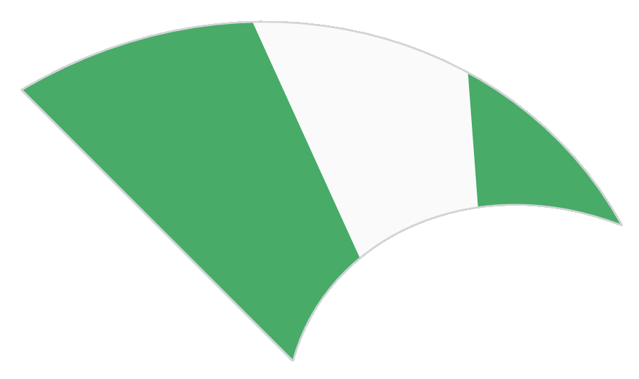 Bandeira composta por três faixas verticais em verde, branco e verde.
