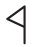 Letra do alfabeto fenício equivalente ao R, representado por um triângulo ao lado de um traço vertical, assemelhando ao número 9.