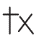Letra do alfabeto fenício equivalente ao T, semelhante a mesma letra com um X ao lado.