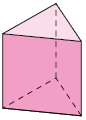 Ilustração de um prisma de base triangular.