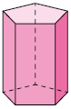Ilustração de um prisma de base pentagonal.