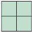 Ilustração com 4 quadradinhos, formando um quadrado.