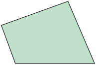 Ilustração de um quadrilátero com todas as medidas de comprimento de seus lados diferentes.