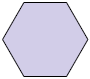 Ilustração de um polígono com 6 lados.