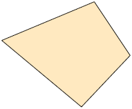 Ilustração de um quadrilátero irregular.