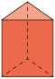 Ilustração de um prisma de bases triangulares.