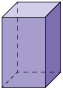 Ilustração de um prisma de bases quadradas.