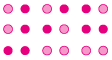 Ilustração com a representação do número 98 em braile. Há 3 celas braile. A primeira cela corresponde ao símbolo que indica número. A segunda cela corresponde ao número 9 com o segundo ponto da primeira coluna preenchido e o primeiro ponto da segunda coluna preenchido. E a terceira cela corresponde ao número 8, com os dois primeiros pontos da primeira coluna preenchidos e o segundo ponto da segunda coluna preenchido. 