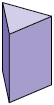 Ilustração de um prisma de base triangular. 