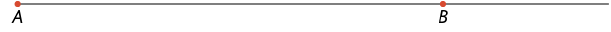 Ilustração de uma semirreta que inicia no ponto A e passa pelo ponto B.