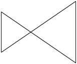 Ilustração de 4 segmentos de reta com cada ponto de suas extremidades em comum com outro. Há dois segmentos que se cruzam.