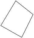 Ilustração de 4 segmentos de reta com cada ponto de suas extremidades em comum com outro, formando uma figura de 4 lados.