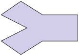 Ilustração de 9 segmentos de reta com cada ponto de suas extremidades em comum com outro, formando uma figura de 9 lados, com a região interna colorida.