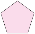 Ilustração de um polígono com 5 lados iguais.